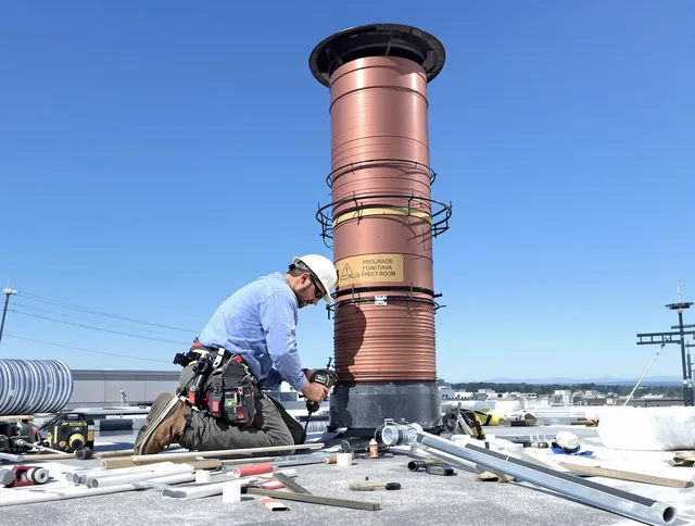 Installed chimney liner by Santa Monica Chimney Sweep in Santa Monica, CA