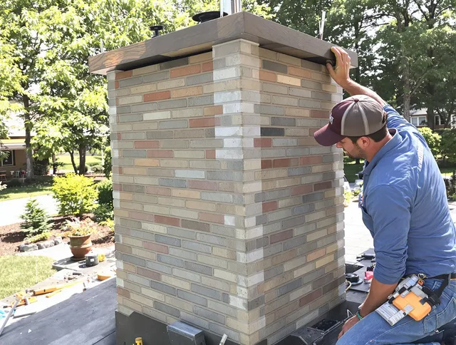 Santa Monica Chimney Sweep completing a modern chimney remodel in Santa Monica, CA