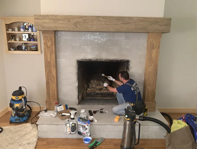 Detailed creosote removal process by Santa Monica Chimney Sweep in Santa Monica, CA